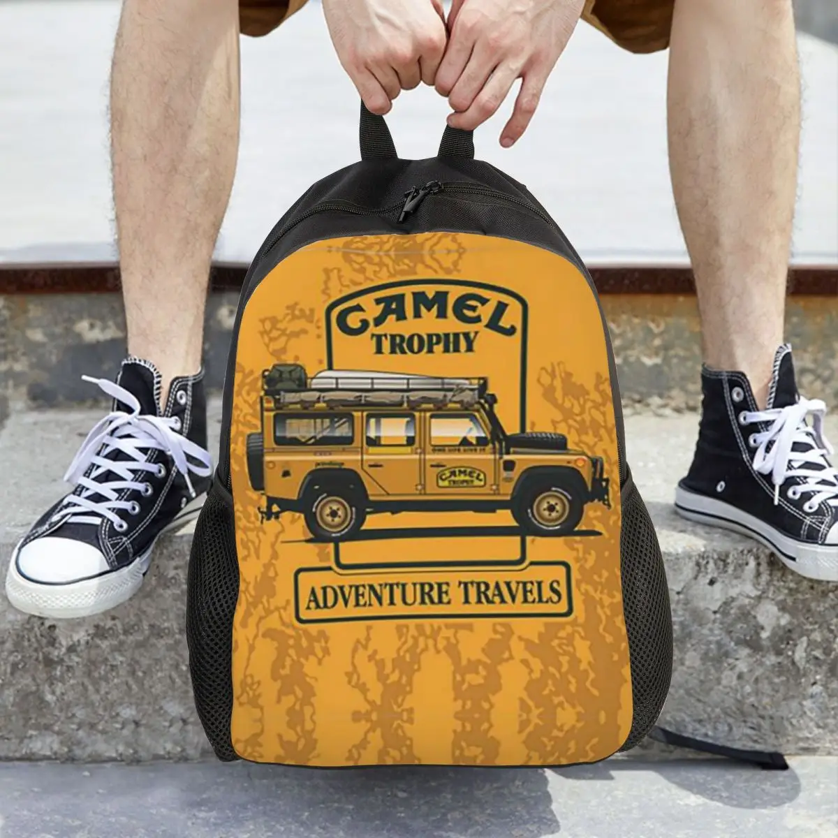 

Camel Trophy Backpack Hot Sale Daypack Large Capacity Boys Girls BookBag School Bag Shoulder Bags for Men Women