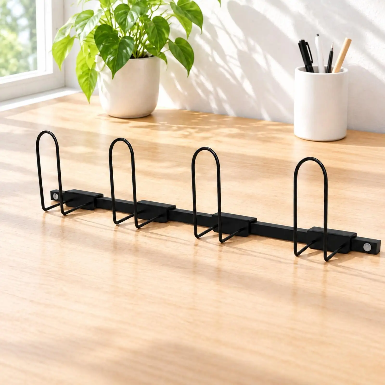 Metal Wall Rack Organizer for Boxing Gloves Adjustable Hanging Rack for Training Room and Gym Storage