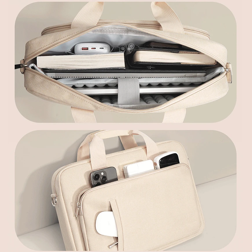 Laptop Bag case 13.3 14 15.6 inch Waterproof Notebook Bag for Macbook Air Pro 13 15 Computer Shoulder Handbag Briefcase Bag