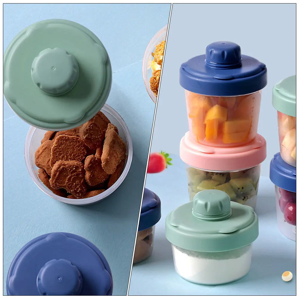 1Pcs Milk Powder Box Baby Formula Dispenser Portable 3-Layer Sealed Storage Case Leak Proof for Travel and Home