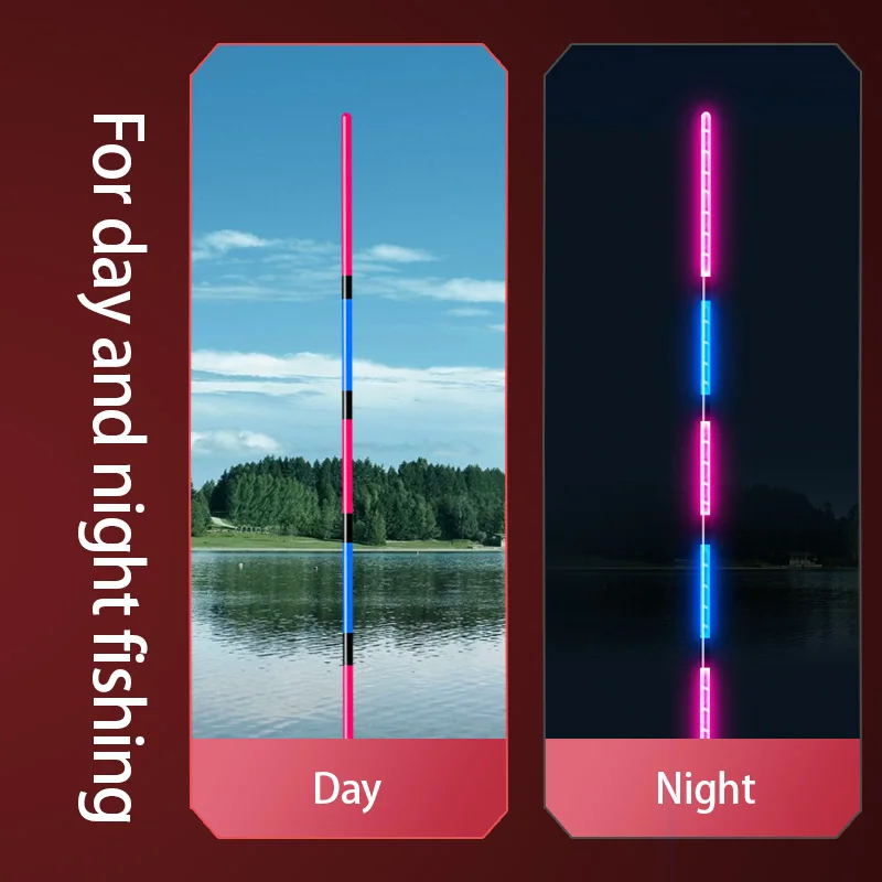 3 قطعة/الوحدة الصيد يطفو HD الأرجواني الضوء الأزرق الكهربائية ليلة الصيد بوبر مصدر ضوء رائع لا انبهار Bobbers التبعي