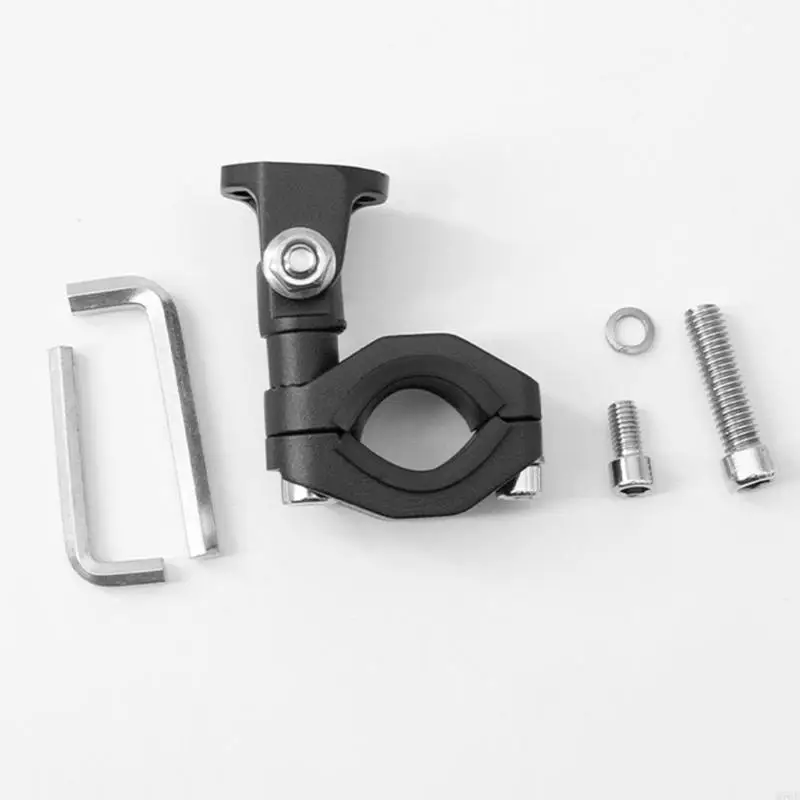 M76E Motorrad-Rohrscheinwerferhalterung mit verstellbarem Kugelkopf für 22–32 mm Gabel – Detail 8