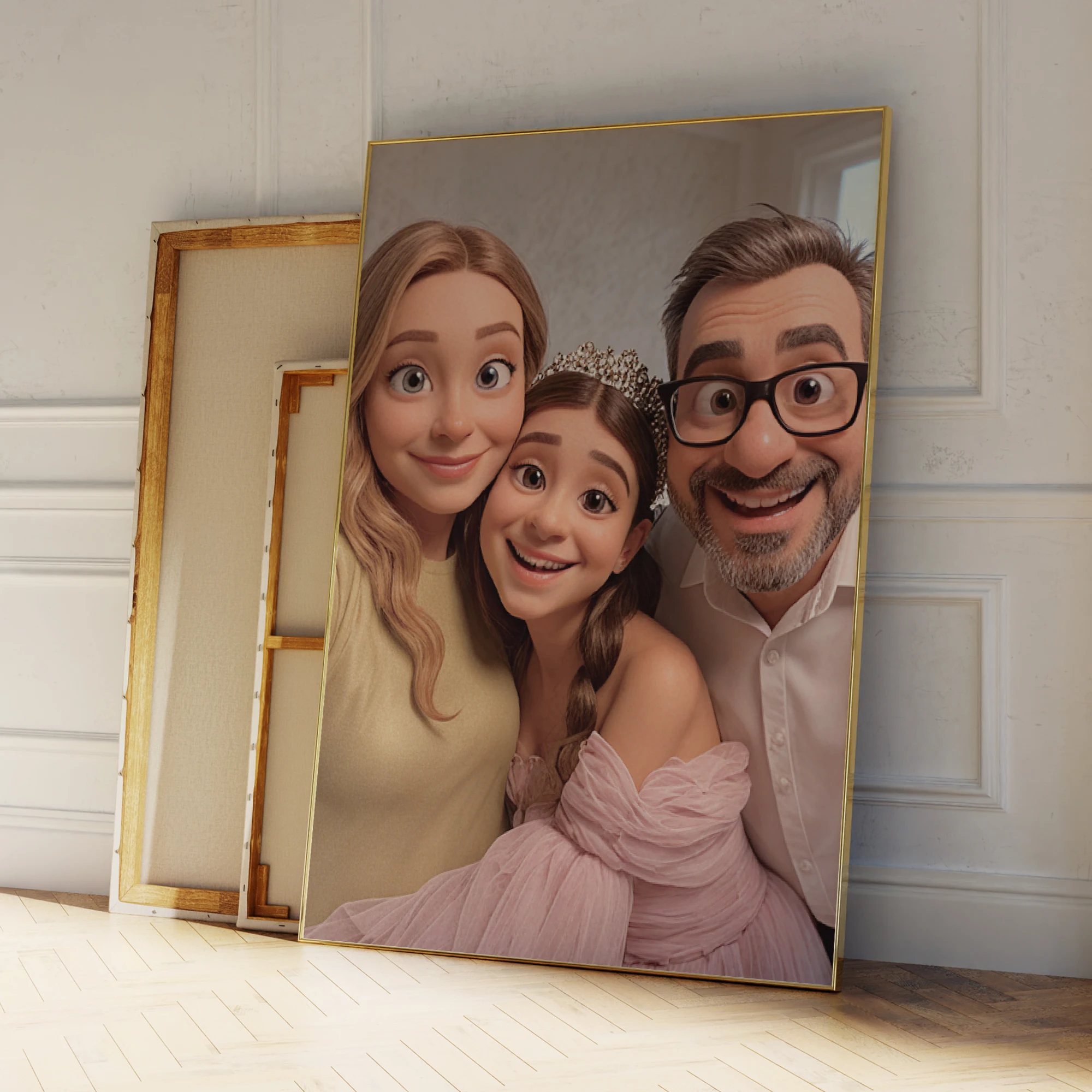 1 قطعة صور مجموعة الأسرة المخصصة جدار الفن يطبع قماش اللوحة المشارك صورة لغرفة المعيشة ديكور المنزل #4