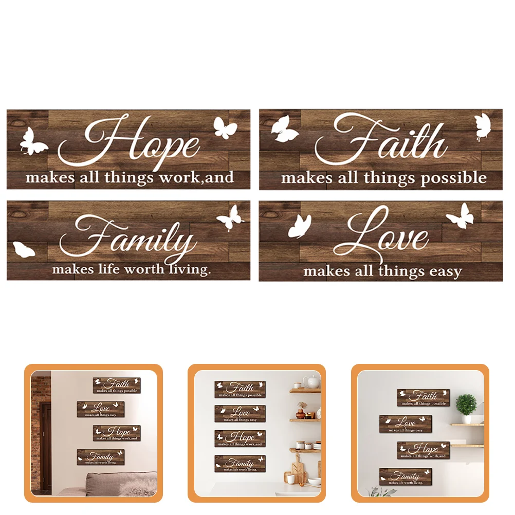 Inspirational Quotes Wall Family Love Motivational House Decorations Living Room for Home