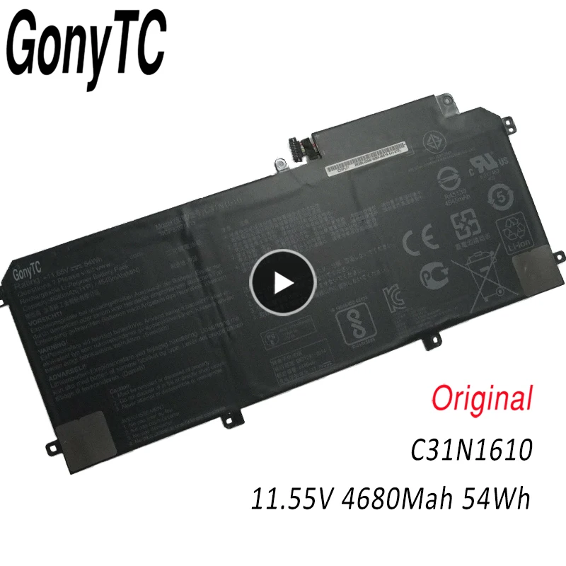 C31N1610 Battery For ASUS ZenBook UX330C UX330CA U3000C UX330CA-1C 1A UX330CA-FC009T FC020T FC030T 0B200-02090100