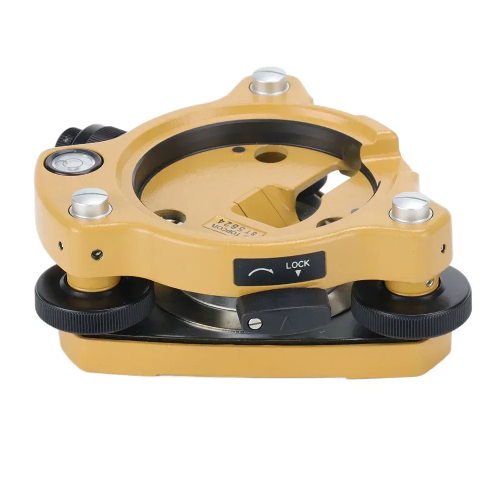 

Factory Manufactured Brand New Top C Style Yellow Optical Calibration Tribrach TPT01D With Optical Plummet Hot sales