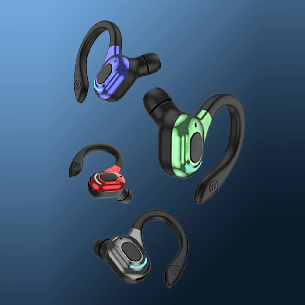 M-F8 Bluetooth 5.2 Headphone Hanging Stereo Music Calls Earphone Ear Hook Mini Headphone Noise Cancelling Sports Gaming Earbuds