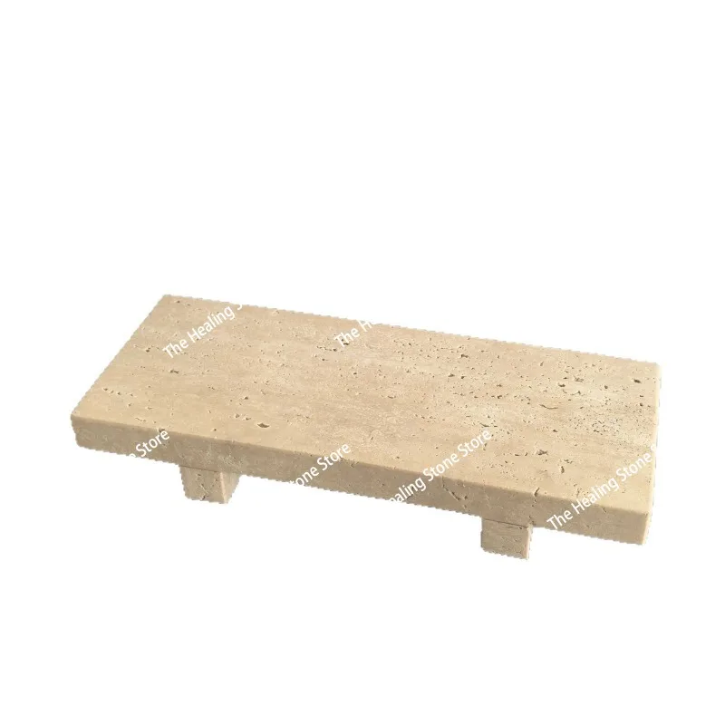 Natural marble foot tray rectangular jewelry jewelry watch/glasses/key bathroom entrance storage