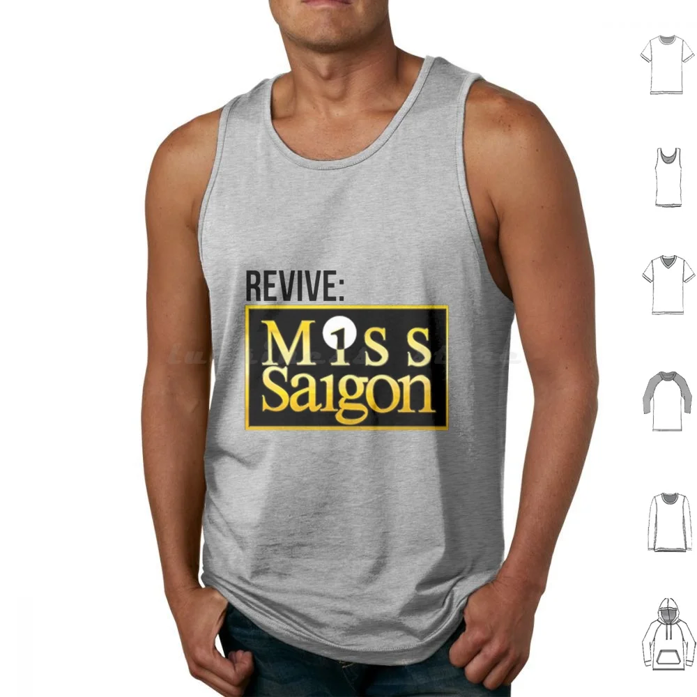 Revive Miss Saigon Tank Tops Print Cotton Broadway Bway Miss Saigon Eva Noblezada Musical Miss Saigon Musical