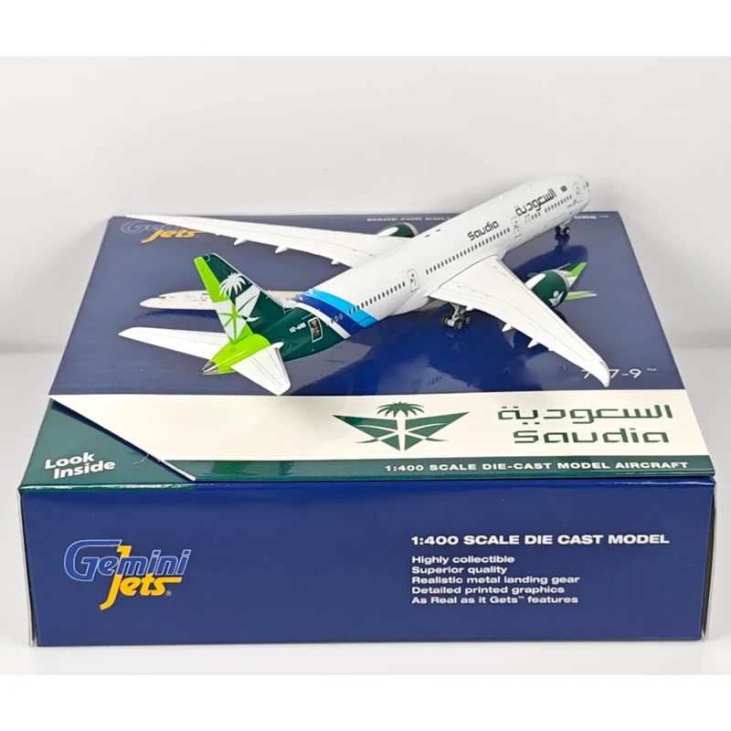 GeminiJets 1/400 スケール サウジアラビア航空 B787-9 HZ-ARB ダイキャスト合金航空機モデル コレクタブル装飾品