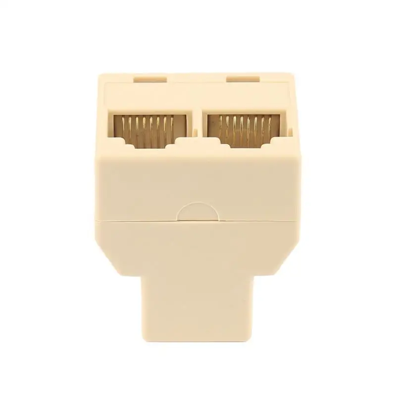 1/2/3PCS RJ45 Splitter Ethernet Adapter Lan Cable 1 To 2 Ways Extender Splitter For Internet Connection Coupler Contact Modular