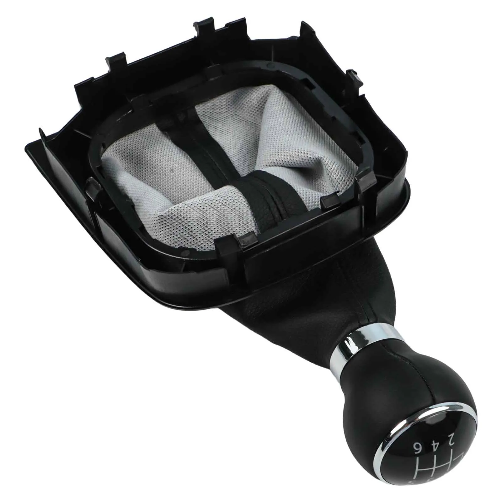 Black Shift Boot Gear Shift Knob Kit Car Gear Shift Upgrade Smooth Shifting Stylish Design 6-speed Gearbox Dustproof Cover