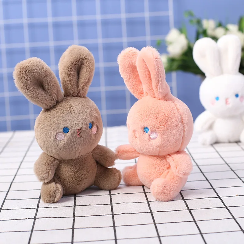 40pcs/lot Wholesale New Plush Bunny Doll Keychain Pendant Creative Rabbit Bag Ornament Wedding，Deposit First to Get Discount muc