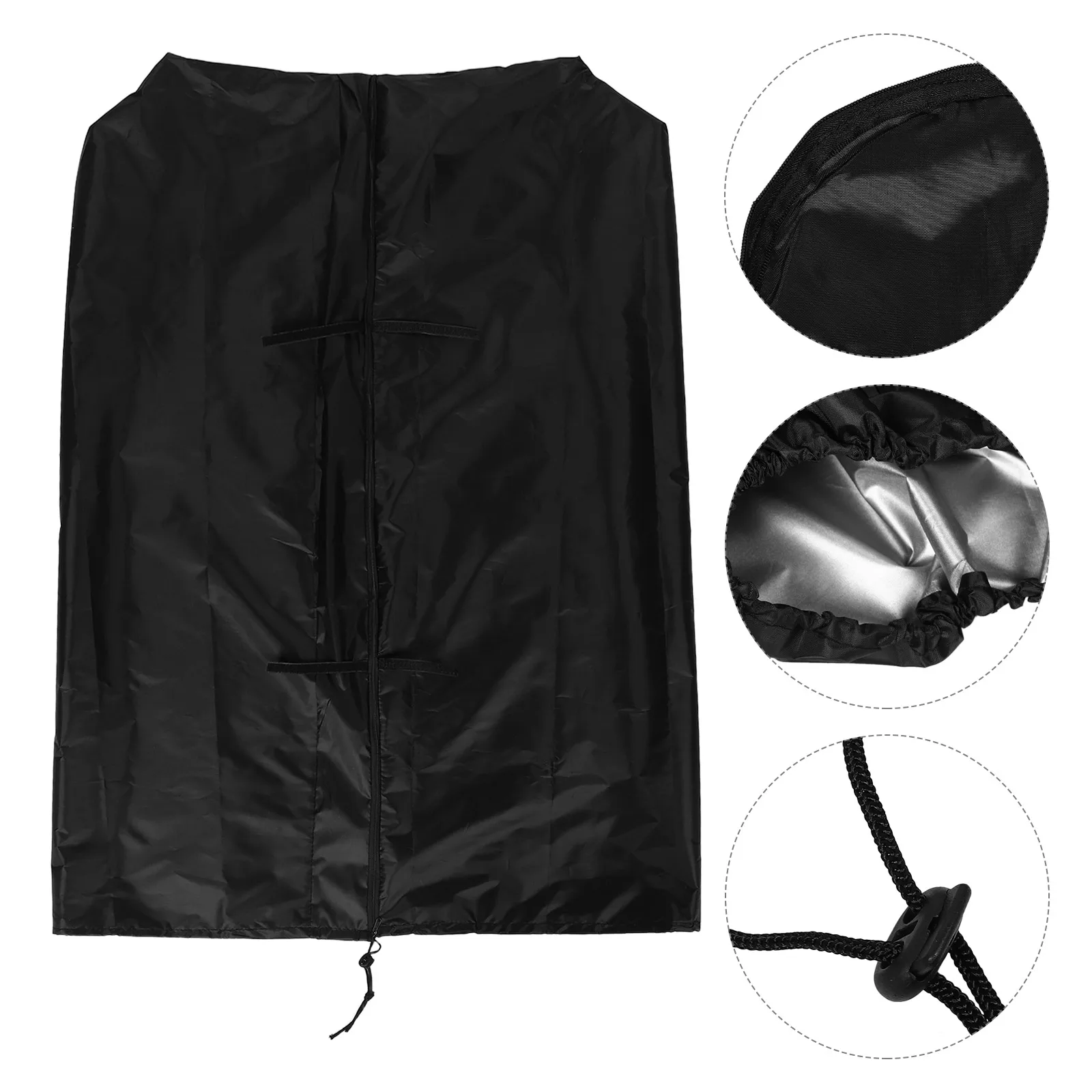 Funda para bolsa de Golf, impermeable, negra, duradera, tela Oxford, Protector contra el polvo y la lluvia, ligera, portátil, para viaje, bolsa para palos de Golf