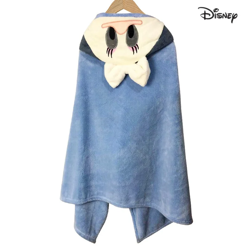 Disney Mickey Cloak Bath Towel Coral Velvet Cartoon Hooded Bath Towel Absorbent Non shedding Hair Bath Towel Cloak Bath Towel