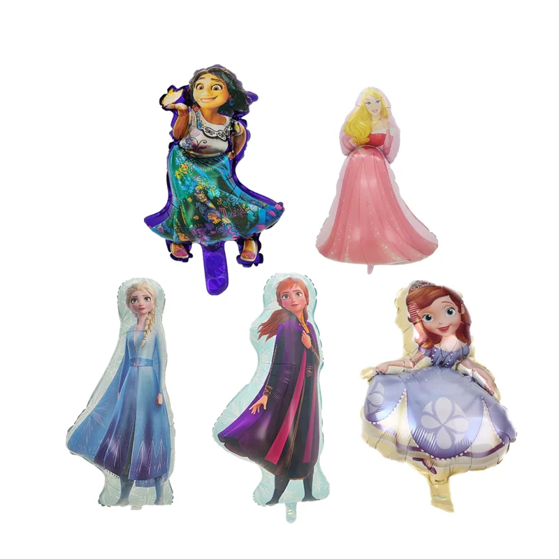 50pcs Elsa Anna Princess Encanto Cinderella Sofia Balloons Birthday Party decorations Kids Toys Wedding party supplies Balloons