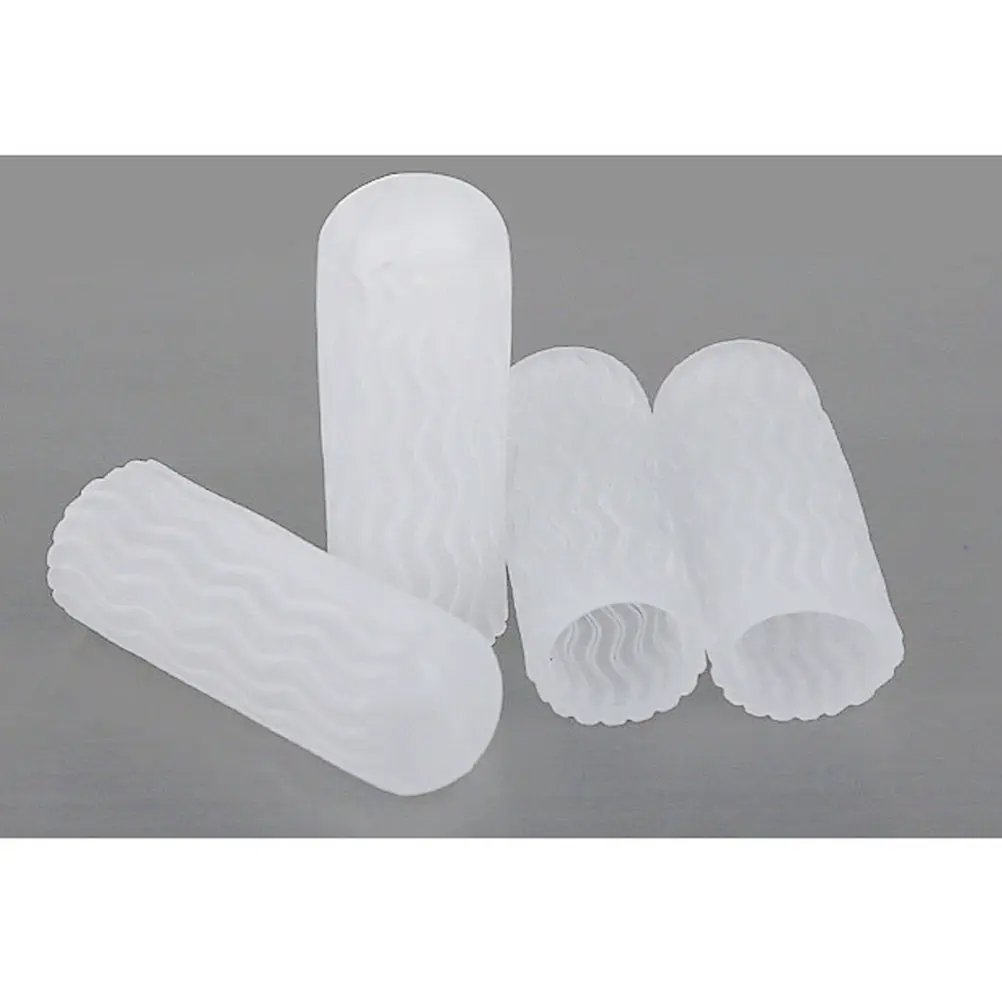 

5Pairs Toe Protector Sleeve Finger Cover Sebs Soft Cushion Pain Relief for Blisters Corns Arthritis Trigger Finger Basketball