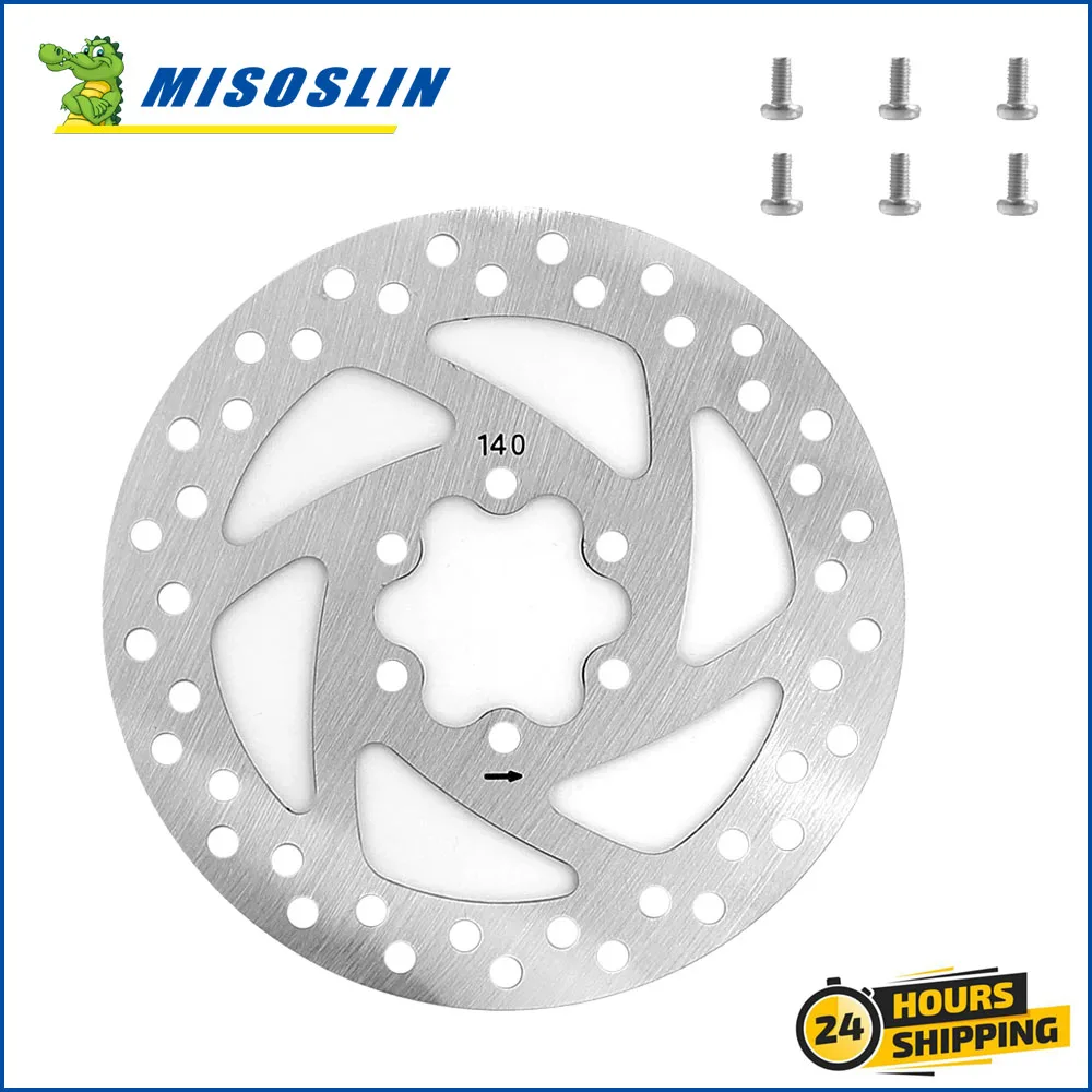 

Electric Scooter Disc Brake Rotor for INOKIM OXO Kickscooter Stainless Steel Brake Disc 140MM 6 Holes with Screws