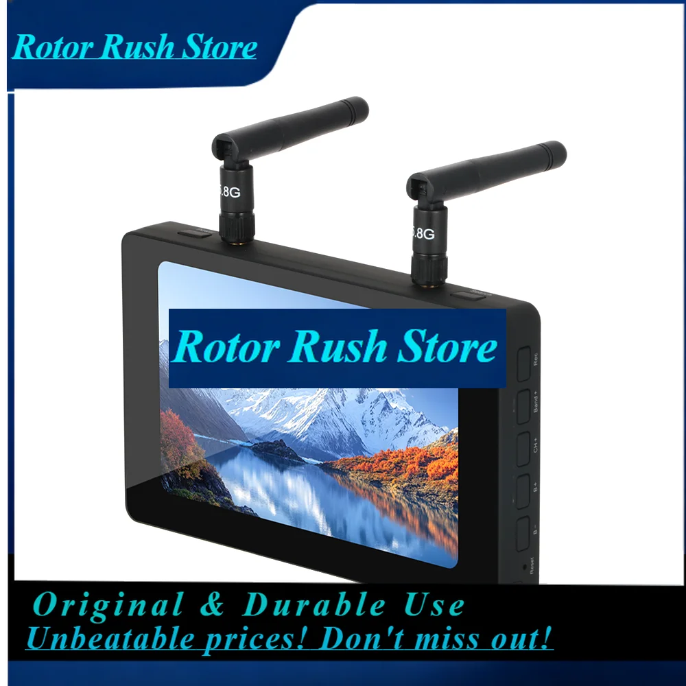 RoRuS5.8G FPV Monitor With DVR 40CH 4.3 Inch LCD Display 16:9 NTSC/PAL Auto Search Video Recording RC FPV Multicopter
