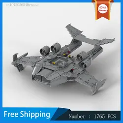 MOC Building Blocks S-76 Fleet Mothership Battle Ship Model DIY Bricks Science Fiction Movie Assemble Toys Christmas Gift Kid