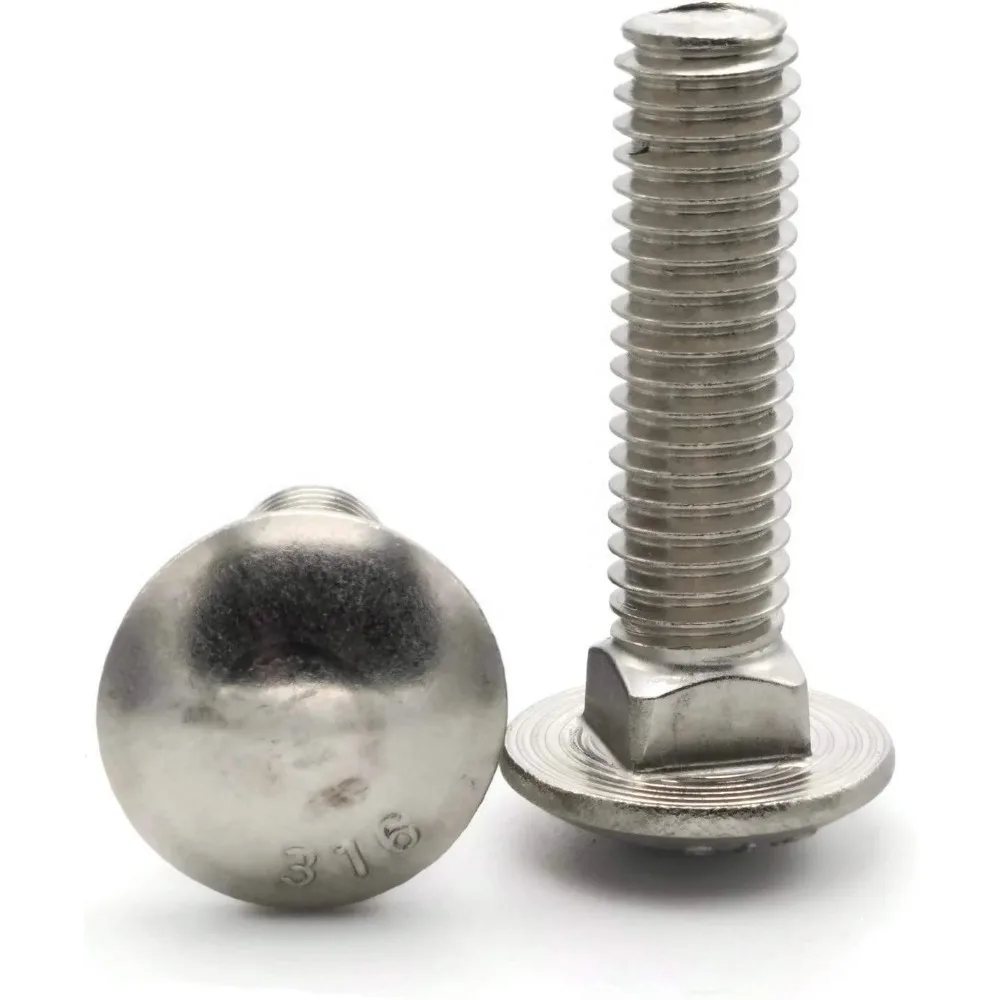 مسامير النقل المصنوعة من الفولاذ المقاوم للصدأ 316 درجة 3/8-16 حجم الخيط 3/4 الطول، عبوة كبيرة مكونة من 100 وحدة #3