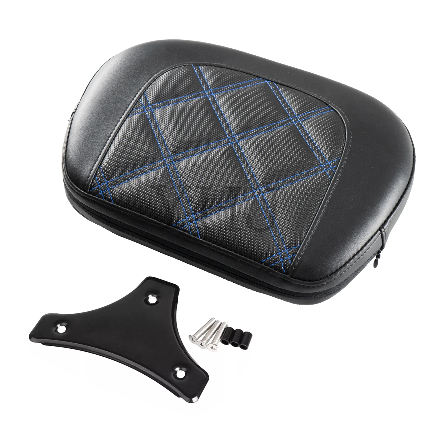 

Passenger Sissy Bar Motorcycle Backrest Pad For Harley Touring CVO Street Bob Road King Electra Glide 1997-2024 Black Bracket