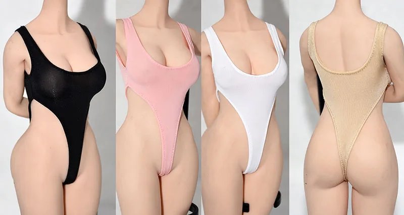 1/6ทหารผู้หญิงบอดี้สูทผ้าไหมนุ่ม Slim One Piece ชุดว่ายน้ำชุดว่ายน้ำ Bodycon บิกินี่สำหรับ12นิ้ว Action Figure