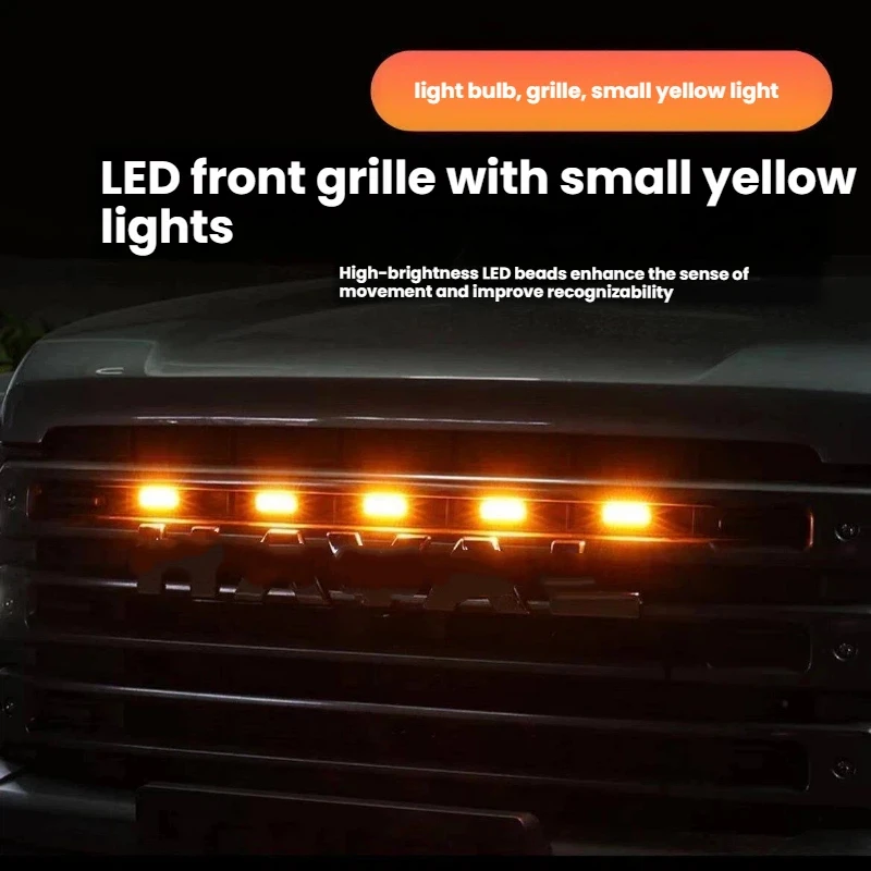 Picture 3: LED Front Grille Light For JMC Grand Avenue Car Daytime Running Light Wheel Eyebrow Lamp For Pickup Offroad 12V