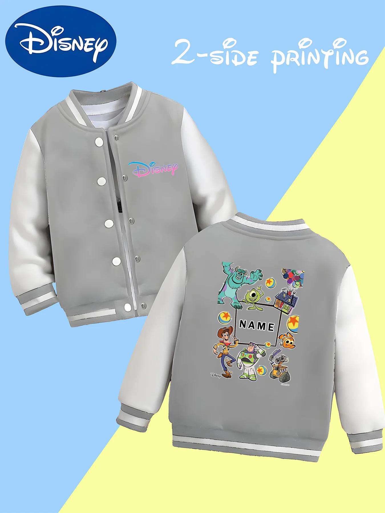 تتميز سترة البيسبول للأولاد من MINISO Disney Lion King Simba برسومات سيمبا اللطيفة التي تحول الشجاعة والطاقة. الأسود أ #6