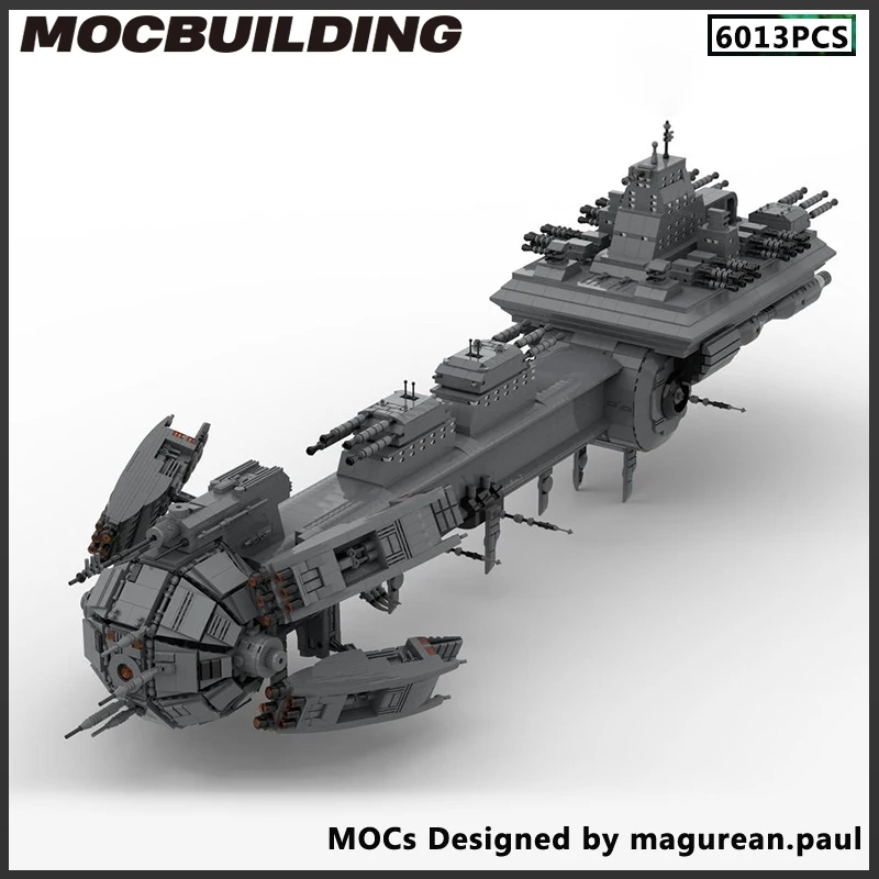 

MOC Building Blocks Dreadnought Space Ship Battleship Model DIY Bricks Assemble Toys Christmas Gift Collection Presents