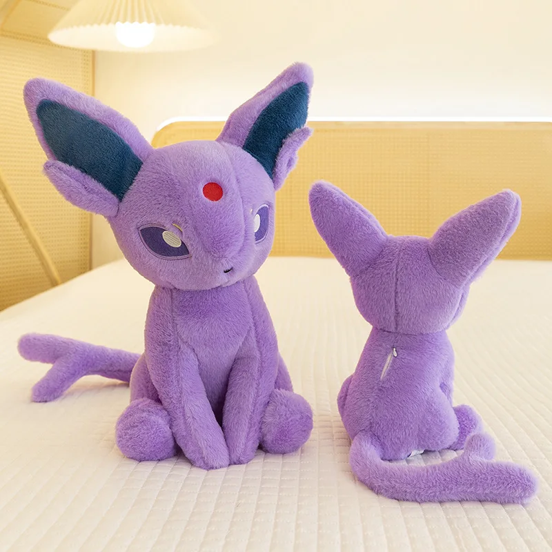 Jouet en peluche de grande taille pour enfants, cadeau d'anniversaire et de noël, grande poupée animale en peluche Eevee de dessin animé mignon, vente en gros d'usine