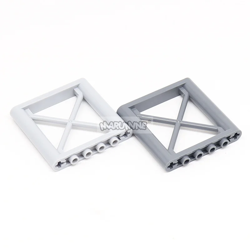 Marumine 5PCS 1x6x5 กรอบ Girder MOC ทหารฉาก Wall Building Blocks ใช้งานร่วมกับ 64448 DIY ราวประกอบของเล่น