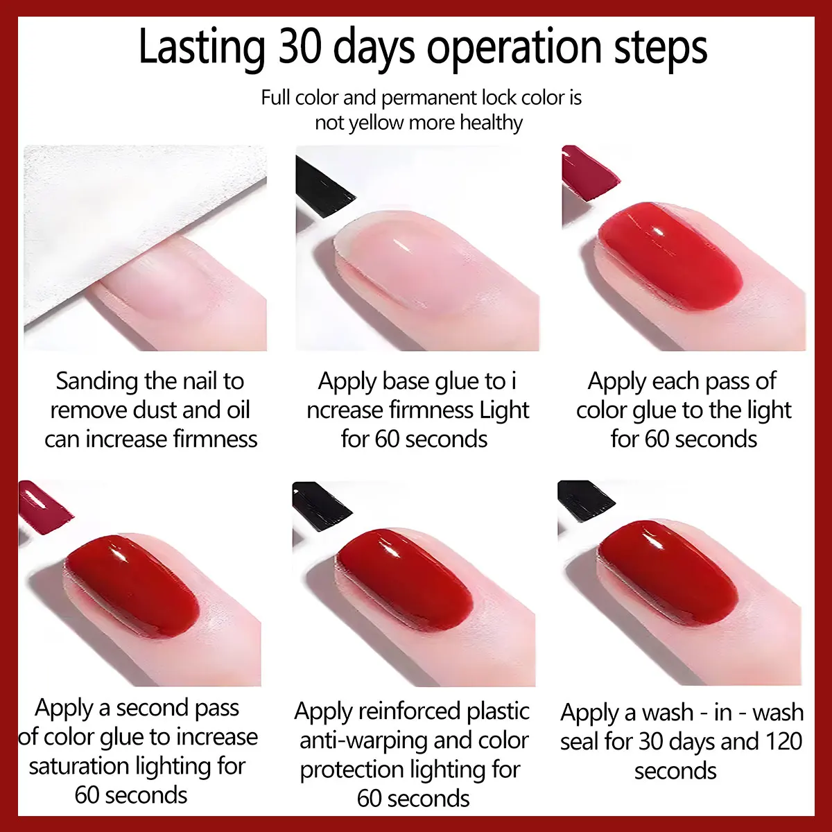 GAVY 6PCS 매니큐어 젤 세트 - 7ml, 다양한 생생한 색상, DIY 및 네일 살롱, 네일 살롱 아트에 적합 |   부드러운 질감