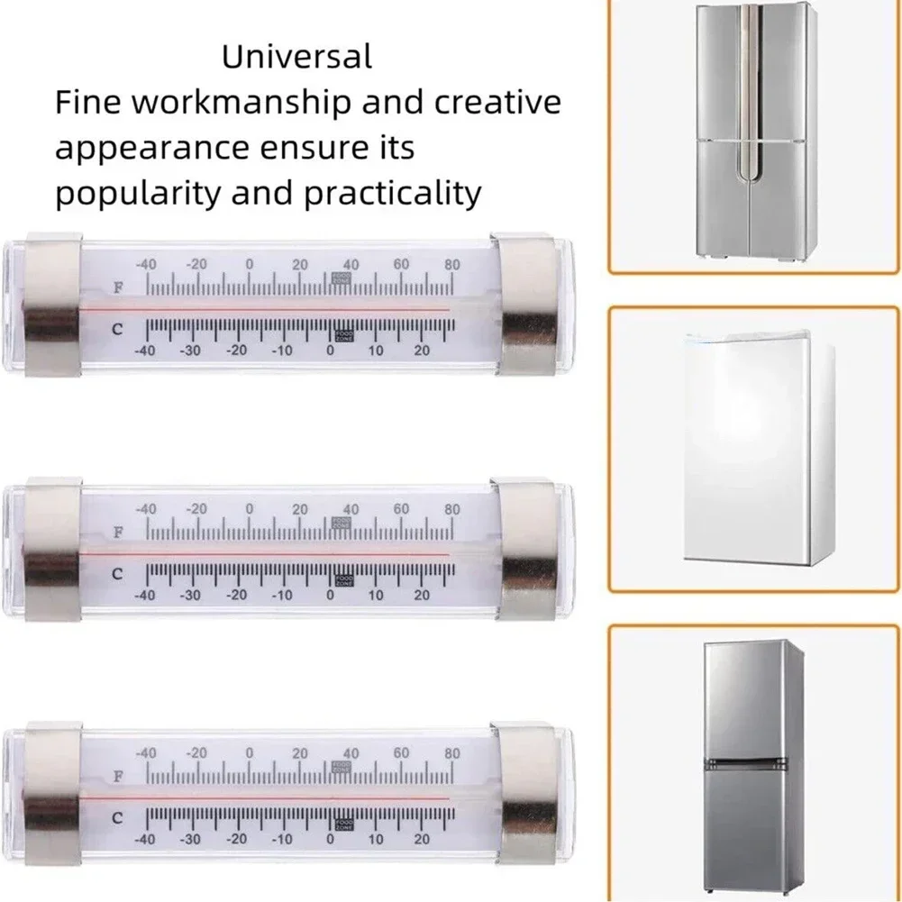 1pcs Refrigerator Freezer Thermometer Refrigerator Temperature Gauge Wall Hanging Thermometer Freezer Versatile Unit Count