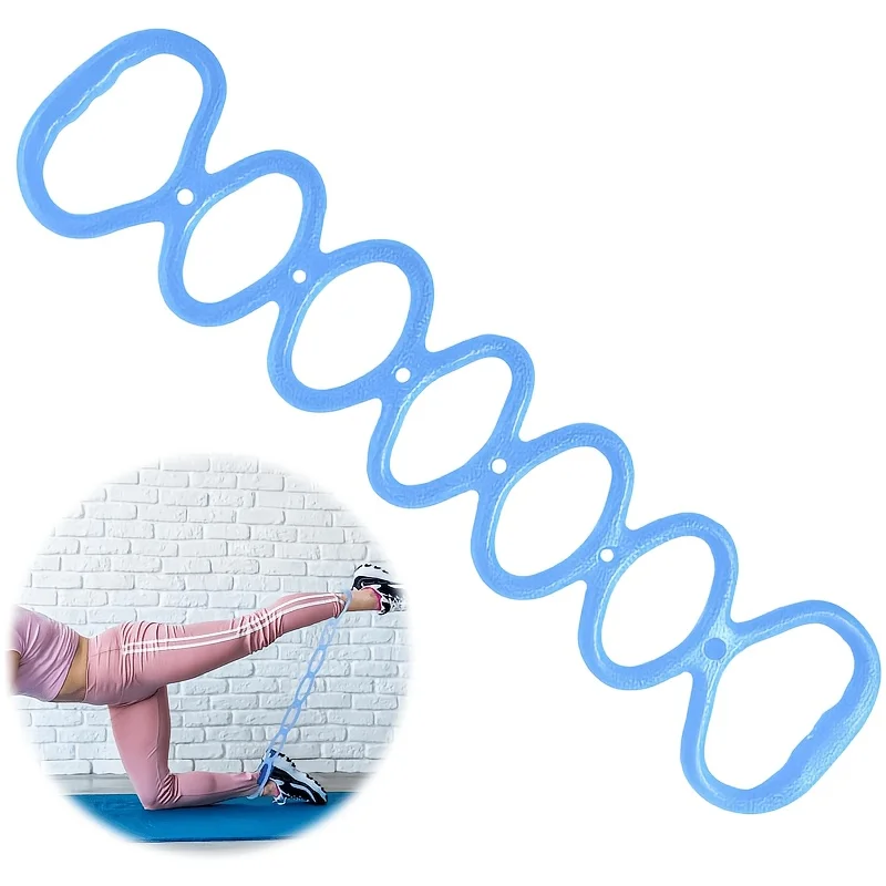 1 Stück Zugseil-Widerstandsband, Elastisches Trainingsgerät mit 7 Löchern aus Silikon für Pilates, Fitness, Körpertraining, Armmuskelentspannung zu Hause