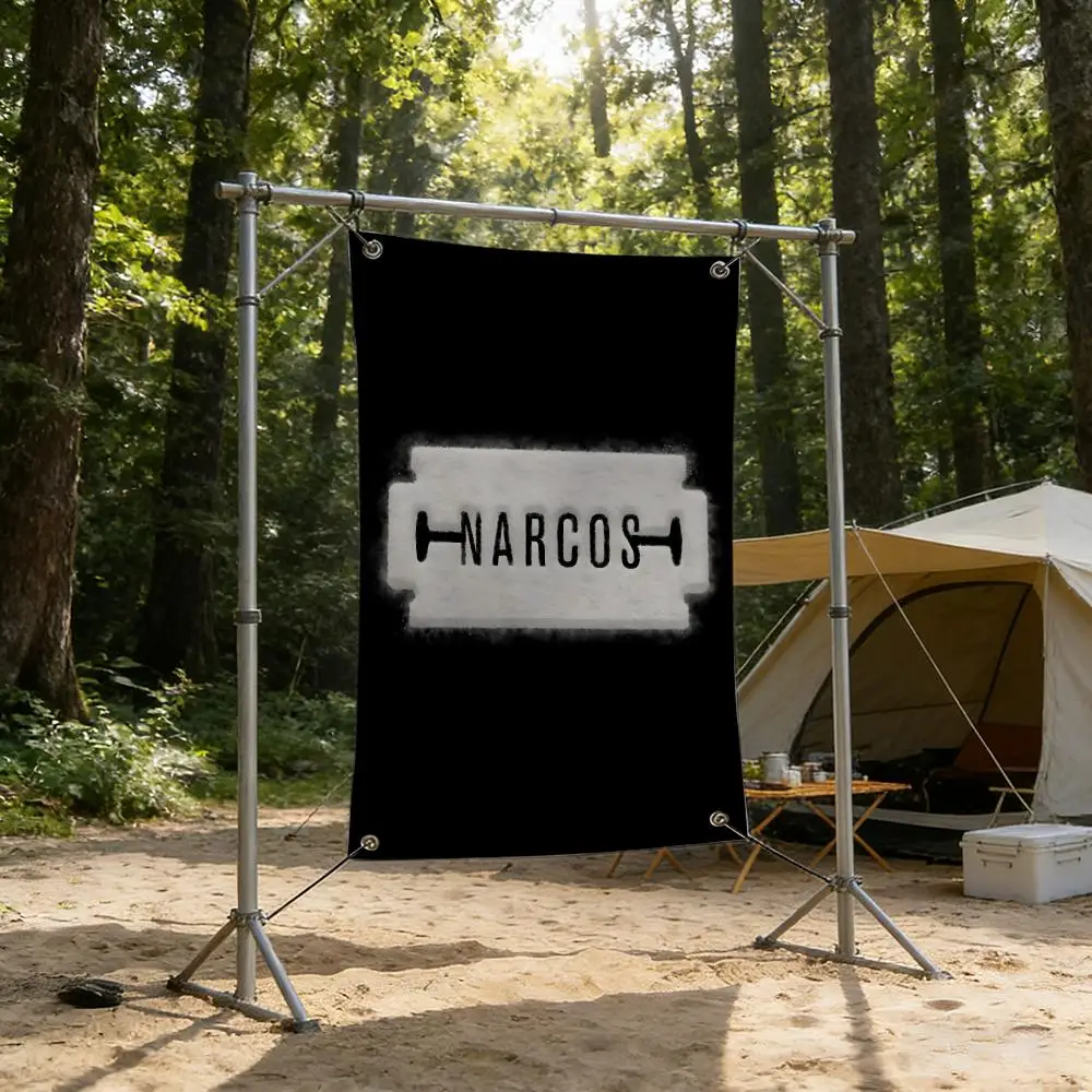 TV N-Narcos Flags Homey Indoor Flag 4 Metal Grommets, Anti-Wrinkle & Waterproof Design