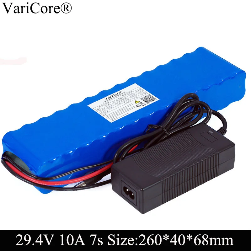 VariCore 24V 10ah 7S4P baterie 250W 29.4v 10000mAh akumulator 15A BMS do silnika zestaw krzeseł zasilanie elektryczne + ładowarka 29.4V 2A