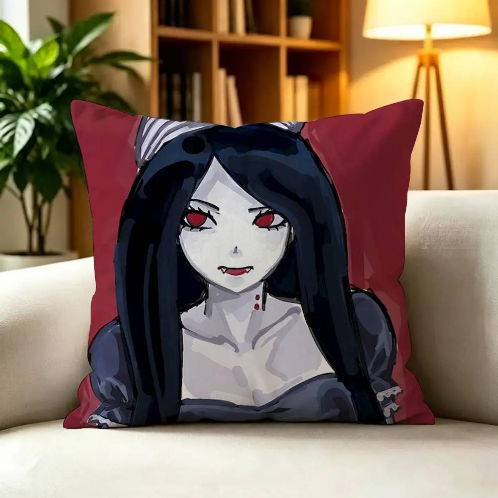 Vampire M-Marceline Cartoon Square Pillow Case Multi Sizes For Car Home Bedroom Decor Custom Valentine Gifts