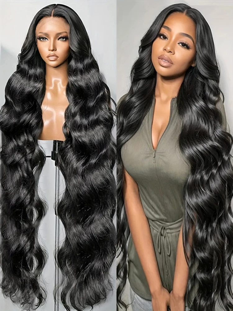 30 40 Inch Glueless Lace Front Human Hair Wigs Brazilian Body Wave 7x5 13x4 HD Lace Frontal Human Hair Wig For Women PrePlucked