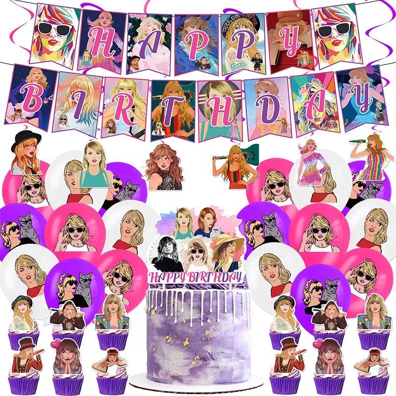 

Taylor Star Theme Birthday Party Decoration Latex Balloon Set Home Decoration Party Supplies Props
