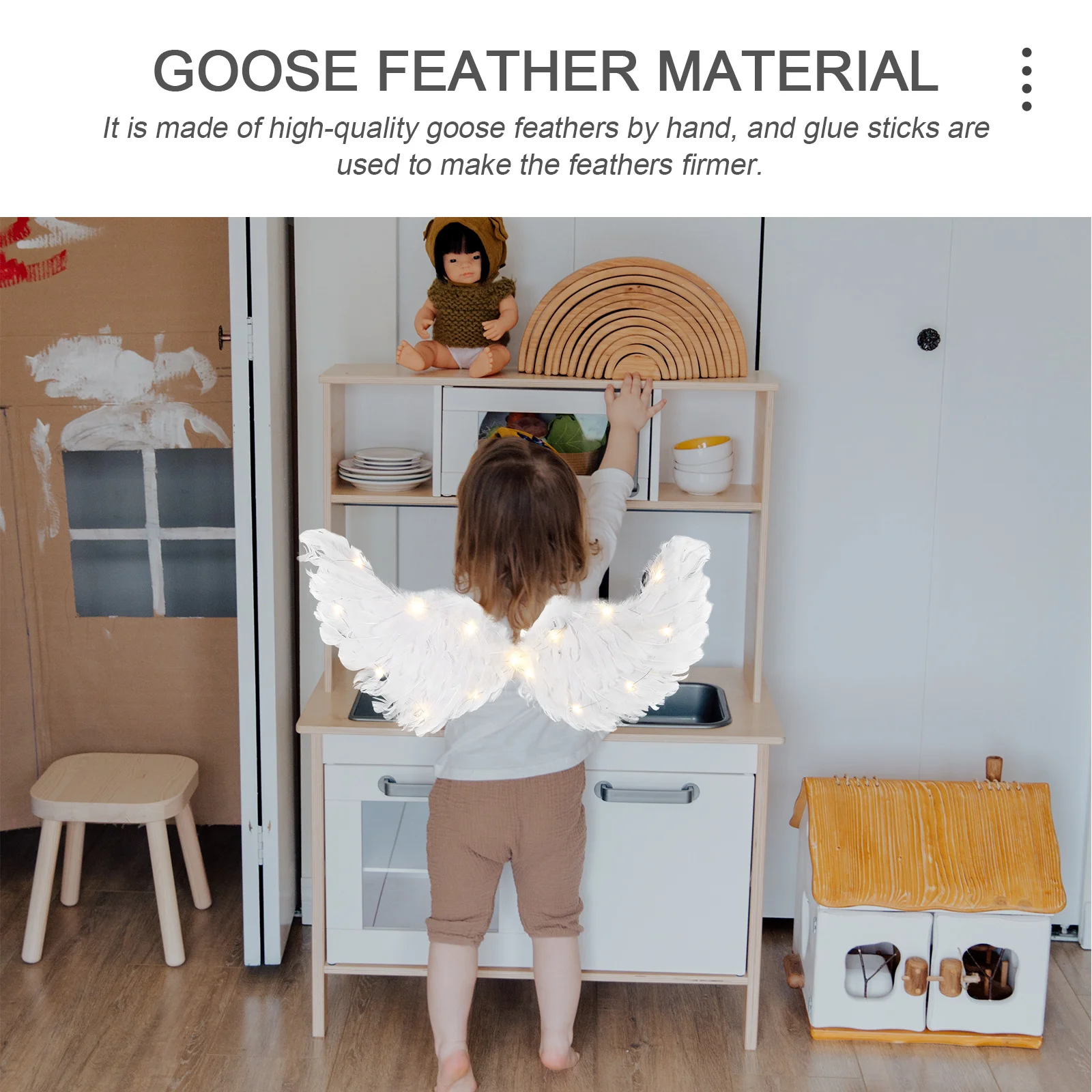 1 Stuks Gloeiende Pluim Prop Party Prestaties Foto Supply Kids Cosplay Gloeiende Fairy Prop Party Supply