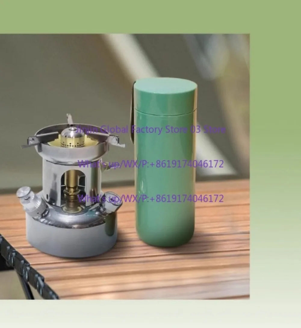 Outdoor self-driving wood stove convenient camping integrated field picnic multi-purpose stove gasification stove