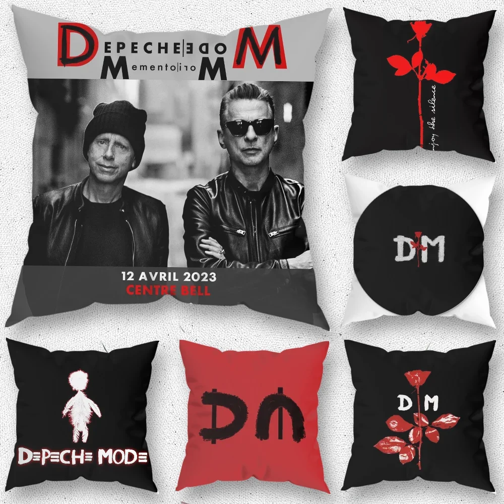 Band D-Depeche M-Mode Memento Mori Pillow Case For Home Bedroom Room Decoration Living Room Sofa Cushion Cover Suitable