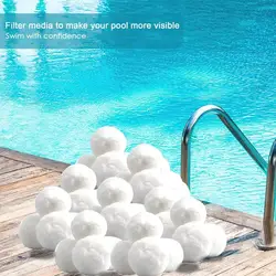 1 Pack 200-1300g Pool Filter Balls Cleaning Balls Du&rable Filter for Swimming Pool Hot Tub Cleaning Equipment