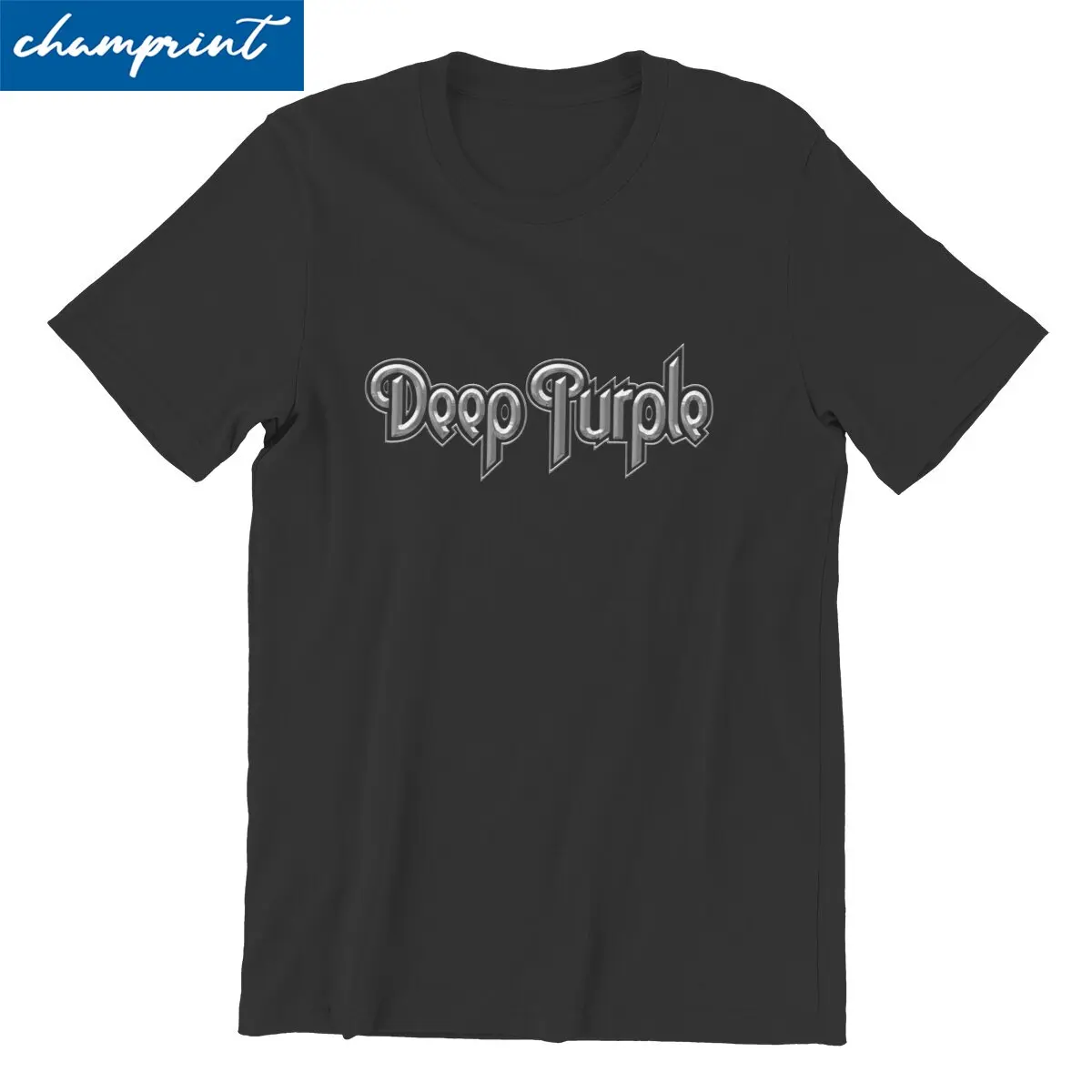 Deep Purple Smoke on the Water T-Shirts for Men Hip Hop Musical Group Novelty 100% Cotton Tees Short Sleeve T Shirt 4XL 5XL Tops