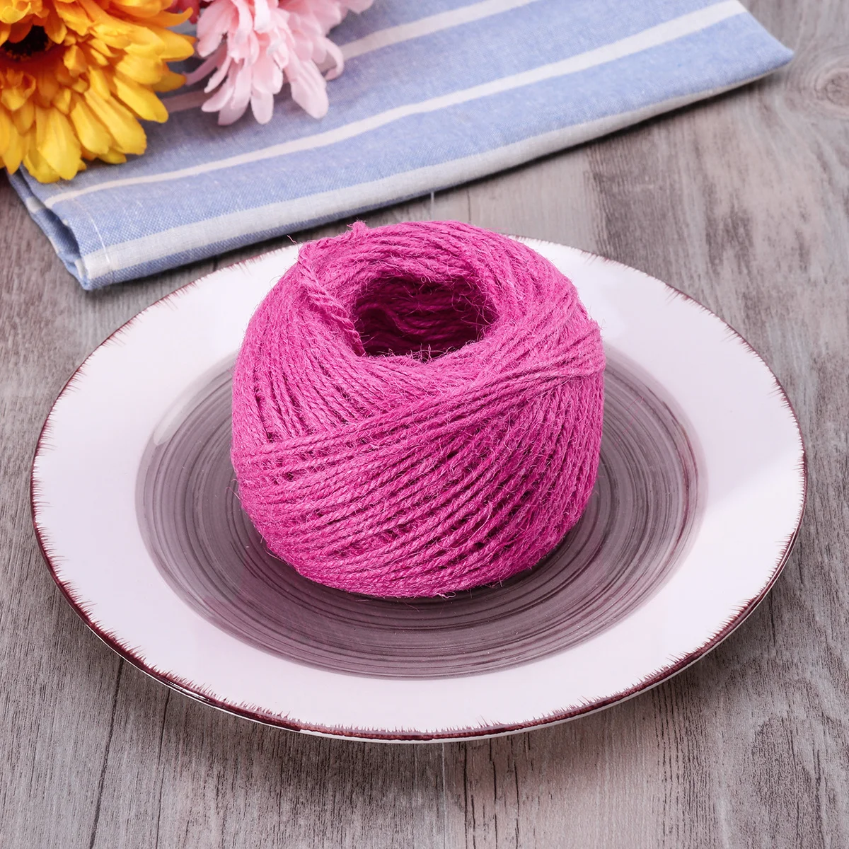 

30M Jute Rope Natural Twine String For Crafts Diy Jewelry Making Wedding Decoration Garden Ornament Rose Red Cord