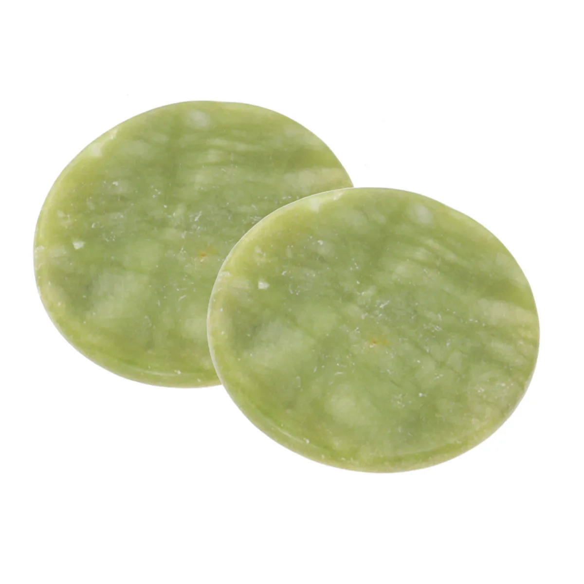 Support de palette de colle pour Extension de cils, pierre de Jade, tampon de palette rond de qualité supérieure pour Application de cils, outils d'extension de cils 2 pièces