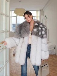 Fangtai 2025 Natural Real Fox Fur Coat Women Fur Coat For Women Warm Luxury Winter Jacket Women Promotion Female Vest Plus Size