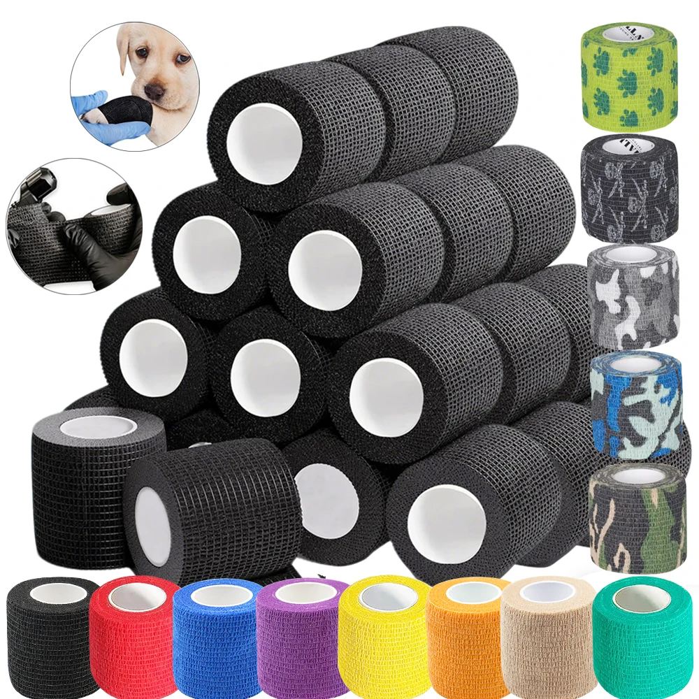

Эластичная нетканая водонепроницаемая самоклеящаяся лента-бинт для тату-грипсов, защита пальцев, рулоны, аксессуары для татуировок