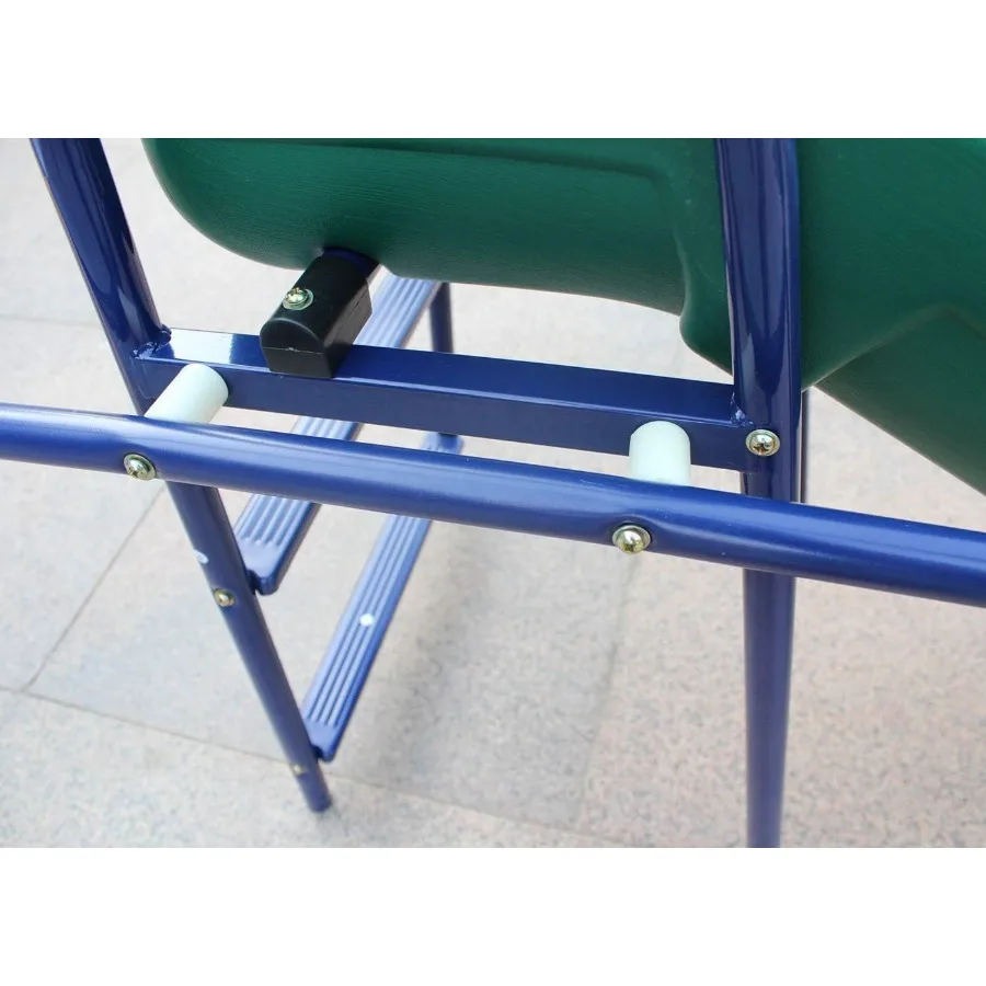 مجموعة أرجوحة خارجية معدنية من AFrame للفناء الخلفي مع شريحة للأطفال الصغار 6 مقاعد مع معدات ملعب متينة للخارجية #6